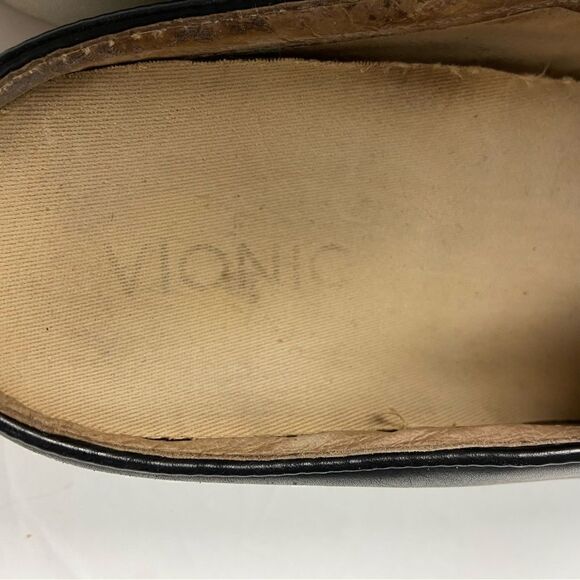 Vionic Dakota Black Leather Slide Sneakers Slip-on Walking Women’s Size 9.5 - Picture 9 of 11